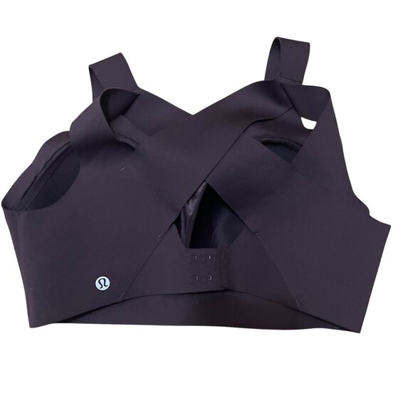 Lululemon Athletica Purple Cross-Front Sports Bra 34DD Adjustable Straps - Picture 3 of 7